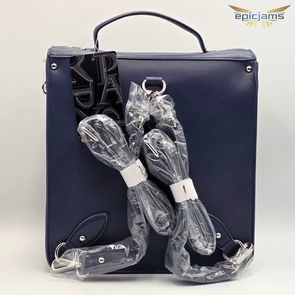 Disney Pixar Monsters Inc Mike Wazowski University Patches Blue Mini Backpack - Picture 6 of 9